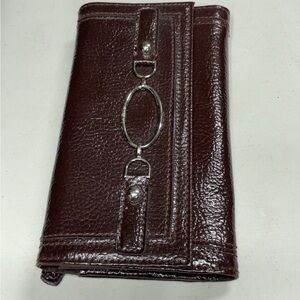 Liz & Co. Brown Wallet with Silver Accents